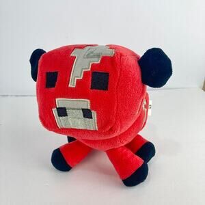 Mojang Minecraft 5” Baby Mooshroom Red Cow Plush